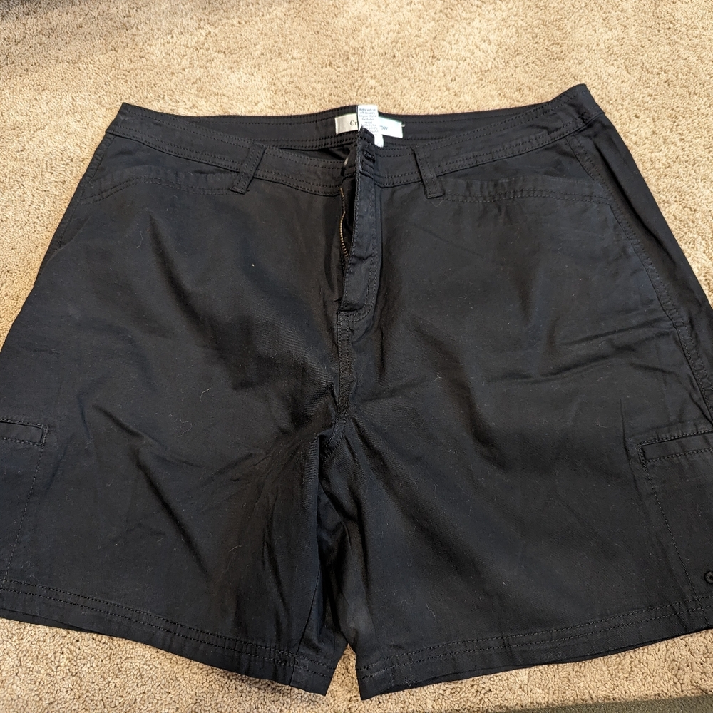 Croft and Barrow Ladies Black Shorts 6.5" Inseam Size 18